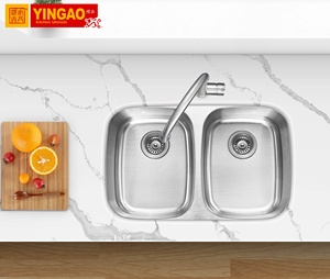 <span class=keywords><strong>Piccolo</strong></span> Durevole doppia ciotola fatta a mano in acciaio inox lavelli <span class=keywords><strong>da</strong></span> <span class=keywords><strong>cucina</strong></span> - Product Image 3