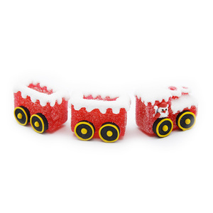 Vente en gros d'usine, bonbons de haute qualité halal en forme de voiture, petit camion rouge, bonbons de dessin animé - Product Image 1