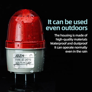 220V thân thiện với môi trường IP45 không thấm nước dẫn chỉ số khẩn cấp ánh sáng với báo động âm thanh kích thước nhỏ nhựa cảnh báo đèn - Product Image 3