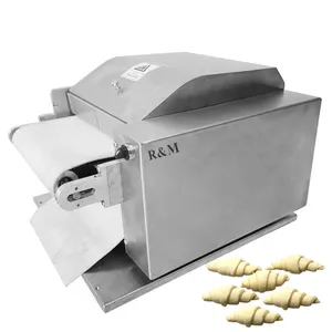 RM very small automatique automated mini smallest table top croissant dough automation folding moulding machine automatque maker