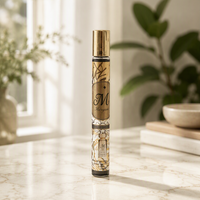 Crème Ivoire Her & Him EDP Spray avec Capuchon Doré et Présentoir – Idéal pour la Plage, les Festivals, les Réceptions et les Fêtes – Tenue Longue Durée