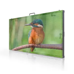 Full Color LED Mesh Transparent Display Screen P5 RGB For Outdoor Decoration And Advertising Shopping Mall