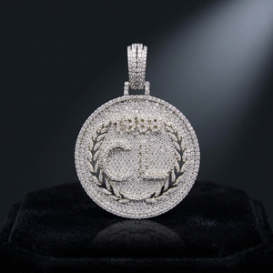 จี้เพชรโมอิสซาไนต์ AARVA JEWELS ประดับเพชรแบบ Iced Out เงินแท้ 925 ชุบโรเดียม สไตล์ฮิปฮอป สำหรับทั้งชายและหญิง พร้อมสร้อย - Product Image 1