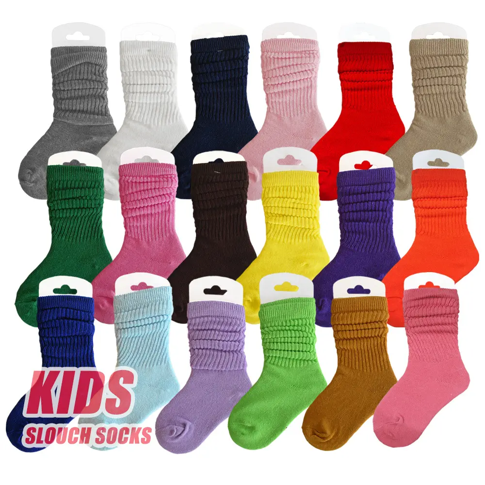 JIANI 2022 Uron new colors fashion kids slouch socks for children slouch socks toddler slouch socks