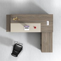 Meubles de bureau pour directeur général, table de bureau moderne modulaire en bois pour bureau à domicile Baiyuan BY-22