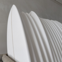 Shortboard en bambou personnalisé planche de surf époxy en fibre de verre mousse EPS