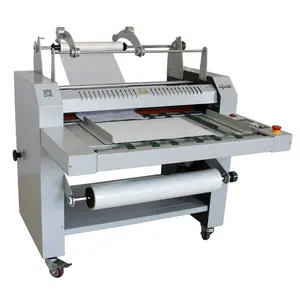 RC-490 Double Roller Film Roll Laminator Machine with hot and cold laminating machine