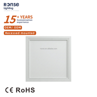 Plafonnier LED carré encastré RONSE moderne pour usage commercial, 16W, 30W, 60W, pour bureaux et entrepôts