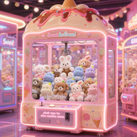 Boneka Kucing Kawaii untuk Permainan Mesin Cakar, Mainan Hewan Pastel untuk Acara Anak-Anak, Pajangan Ritel, dan Grosir