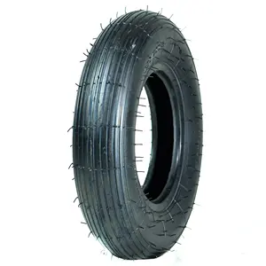 Hochwertiger 4.00-8 Rad Gummi Material Reifen und Schlauch für Schubkarre Rad