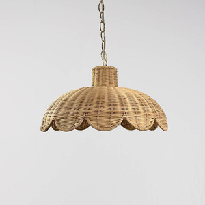 Rattan Pendant <b>Light</b> Round Natural Color For Restaurant Bedroom Tea Room <b>Dining</b> Table Bar Hotel Lighting - Product Image 1