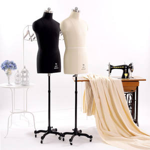 Maniquí de sastre de medio cuerpo para hombre con forma de vestido para coser tejido de modista a <span class=keywords><strong>escala</strong></span> completa para adultos - Product Image 1