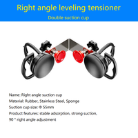 Ventouse fixe pour carrelage en céramique et verre, dispositif de nivellement d'angle mâle Haitang pour raccordement d'angle, 90° °   Ventouse fixe à angle droit