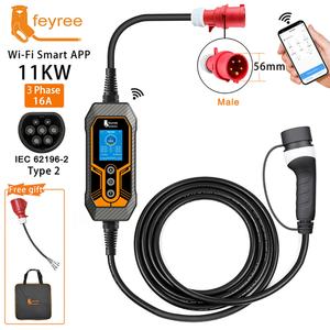 Estación de Carga Portátil para Vehículos Eléctricos Feyree de 11 kW, GB/T, WIFI, Aplicación Inteligente, Fase 3, 16 A, Nueva Condición, Cargador de CA para Vehículos Eléctricos - Product Image 3
