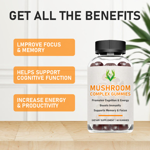 OEM ODM Pure Mushroom Complex Gummies Dietary <b>Supplement</b> Promotes Cognitive Function and Promote Memory Focus Levels - Product Image 3