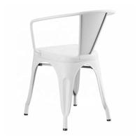 Salle à manger industrielle vintage moderne en métal chaise empilable refroidissement coloré maison bureau bar parc salle de sport utilisation