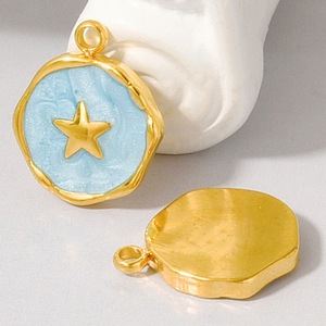 Colgante de Estrella de Acero Inoxidable 304, Dije de Resina Colorido, Chapado en Oro, Accesorios de Joyería para Collares y Pulseras DIY - Product Image 3