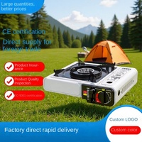 Réchaud à gaz butane portable en alliage haute puissance, coupe-vent, à allumage automatique, pour camping et voyage en extérieur, vente en gros