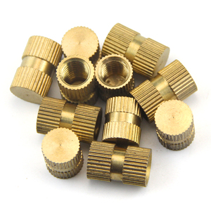 Inserto roscado moleteado de latón M2.5 M3 M4 a M8, con tuerca de cobre de paso único, fijador empotrado - Product Image 3