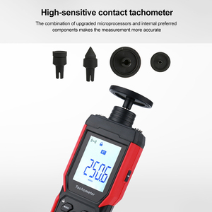 Tachymètre UNI-T UT372D 2-en-1, tachymètre laser à contact et sans contact, tacômètre numérique, compteur de régime, mesure de 1 à 19999 tr/min - Product Image 6