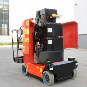 Lorong sempit gudang peralatan pengangkat elektrik lift mendorong sendiri tiang vertikal lengan Platform CE - Product Image 5