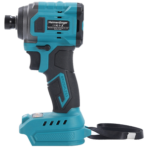 Atornillador/Perforador de Impacto Eléctrico Hexagonal de 1/4 de Pulgada, Atornillador de Impacto Inalámbrico con Torque Máximo de 220N.m para Hierro Grueso, Hierro Delgado y Madera - Product Image 1