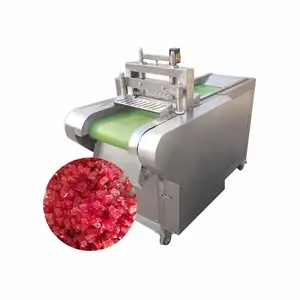Machine à découper en dés de fruits secs collants automatique