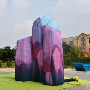 KeepFuns Formation géante gonflable personnalisée en forme <span class=keywords><strong>de</strong></span> <span class=keywords><strong>roche</strong></span> <span class=keywords><strong>de</strong></span> <span class=keywords><strong>cristal</strong></span> - Accessoire gonflable à thème pour fêtes, décor <span class=keywords><strong>de</strong></span> scène et événements - Product Image 3