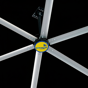 Ventilador de techo industrial HVLS, motor de CC sin escobillas de 20 pies, ventilador de techo de alto flujo de aire de bajo ruido - Product Image 1