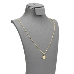 GT новый дизайн ожерелье 2022 модное позолоченное 18k не выцветает эмаль глаза Очаровательное ожерелье с кулоном для женщин ювелирные изделия - Product Image 4