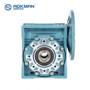 Reductor de velocidad de tornillo sin fin de precisión Aokman para RV, relación 30:1, diseño sin vibraciones, ruido optimizado, montaje por pie o brida para automatización - Product Image 3