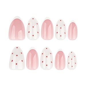 <span class=keywords><strong>Uñas</strong></span> Postizas <span class=keywords><strong>de</strong></span> Almendra Estilo Lujo 2026, Puntas Nude, Cobertura Completa, Diseño <span class=keywords><strong>de</strong></span> Líneas Pintadas, <span class=keywords><strong>Uñas</strong></span> Falsas Personalizadas, <span class=keywords><strong>Uñas</strong></span> a Presión - Product Image 5
