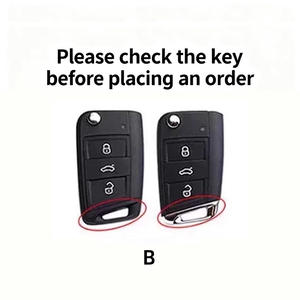 เคสกุญแจรถยนต์สำหรับ Volkswagen <span class=keywords><strong>VW</strong></span> POLO Tiguan Passat B5 B6B7 Golf EOS <span class=keywords><strong>Scirocco</strong></span> Jetta MK6 2021/<span class=keywords><strong>2023</strong></span> Octavia อุปกรณ์ตกแต่งรถยนต์ - Product Image 2