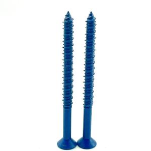Vis à béton en acier au carbone <span class=keywords><strong>de</strong></span> haute qualité, tête plate, Phil <span class=keywords><strong>Cer</strong></span> bleu, 500 heures - Product Image 3