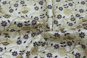 Tissu tissé en soie brute douce et respirante, séchage rapide, léger, motifs floraux abstraits et géométriques, pour vêtements et textiles de maison pour femmes - Product Image 4