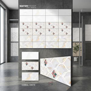 Carreaux de mosaïque en marbre numérique design pour sol et mur, Vistaar Firebrick Outdoor 300x600mm, pour hall d'hôtel, en céramique - Product Image 3