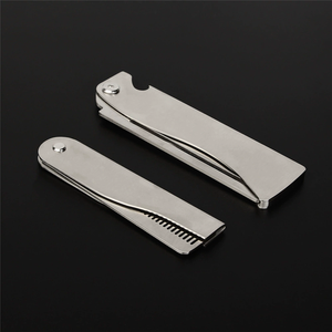 Haarkamm New Herren Dedicated Edelstahl Klapp kamm Set Mini <span class=keywords><strong>Pocket</strong></span> <span class=keywords><strong>Comb</strong></span> Bart pflege werkzeug Bequeme Verwendung Haar bürste - Product Image 4