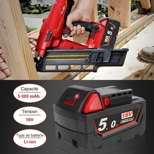 <span class=keywords><strong>Batterie</strong></span> Li-ion de remplacement <span class=keywords><strong>M18</strong></span> 18V 4.0Ah 5.0Ah 6.0Ah 9.0Ah 12.0Ah pour outils électriques Milwaukee 18V 48-11-1850 <span class=keywords><strong>Batterie</strong></span> au lithium 18V - Product Image 6