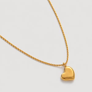 Joyería de Moda al por Mayor, Collar con Colgante en Forma de Corazón, Acero Inoxidable, Chapado en Oro de 18k, Varios Estilos, para Mujer - Product Image 6