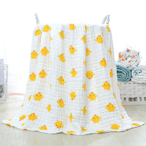 Envoltura de <span class=keywords><strong>gasa</strong></span> de algodón personalizada 100 algodón muselina para bebé niño pequeño 12 capas mantas de muselina para bebés - Product Image 6