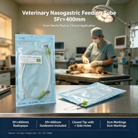 Sonde d'alimentation radiopacique pour la nutrition post-chirurgicale canine