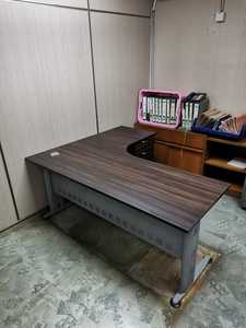 โต๊ะในสำนักงานขารูปตัว L พร้อมแท่น2D1F ทนทานโต๊ะทำงานสำหรับสำนักงานหรือใช้ในบ้าน - Product Image 6