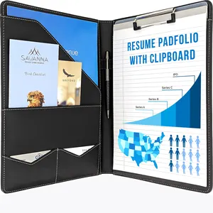 Padfolio Clipboard Folder | Portfolio Organizer with Clipboard Folio | Clipboard Binder with Storage