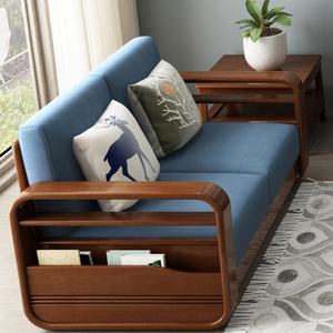 Nuevo Diseño de Sofá Seccional de Madera con Espacio de Almacenamiento, Muebles para el Hogar, Juego de Sofás para Sala de Estar - Product Image 5