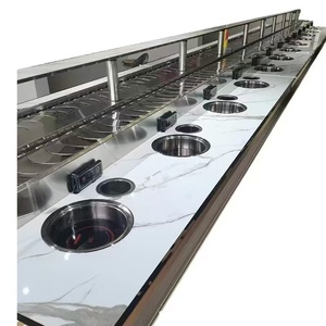 Transportador de cadena de cinta transportadora de sushi para <span class=keywords><strong>restaurante</strong></span> a precio de fábrica para tren de sushi y tipo rotativo - Product Image 3