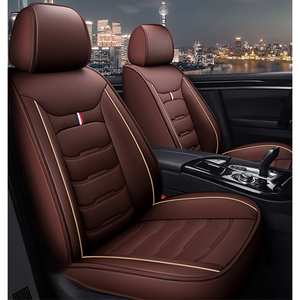 Xiangta Seat Protector Impermeable Classic Car Seat Covers Universal Set Negro Y Rojo - Product Image 6