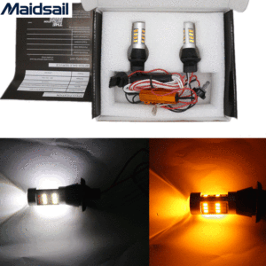 หลอดไฟ LED สำหรับรถยนต์ T20 1156 BA15S แบบสองสี ไฟเลี้ยว 42SMD กำลังสูง สว่างมาก ใช้เป็นไฟวิ่งกลางวันและไฟถอยหลัง - Product Image 5