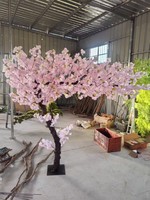Arbre artificiel de cerisier à tronc incurvé sur mesure - Arbre de sakura artificiel de forme arquée pour mariage, événement et décoration commerciale