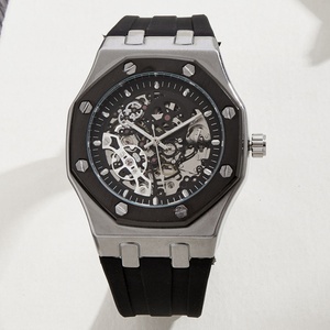 Reloj mecánico automático de lujo para hombre, caja cuadrada de acero inoxidable, movimiento automático, diseño hueco, reloj de vestir para hombre de negocios - Product Image 1