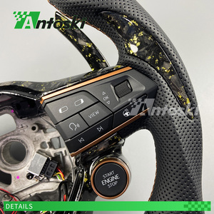 Volante de Fibra de Carbono Dorado Personalizado Estilo Latón con Pantalla LED Inteligente de RPM para Seat Cupra Formentor VZ <span class=keywords><strong>Leon</strong></span> <span class=keywords><strong>ST</strong></span> Tavascan Born - Product Image 4
